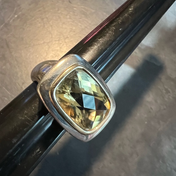 RECTANGLE CITRINE STERLING SILVER SIZE 6. - Picture 10 of 10
